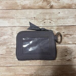Vera Bradley Charcoal ID Wallet